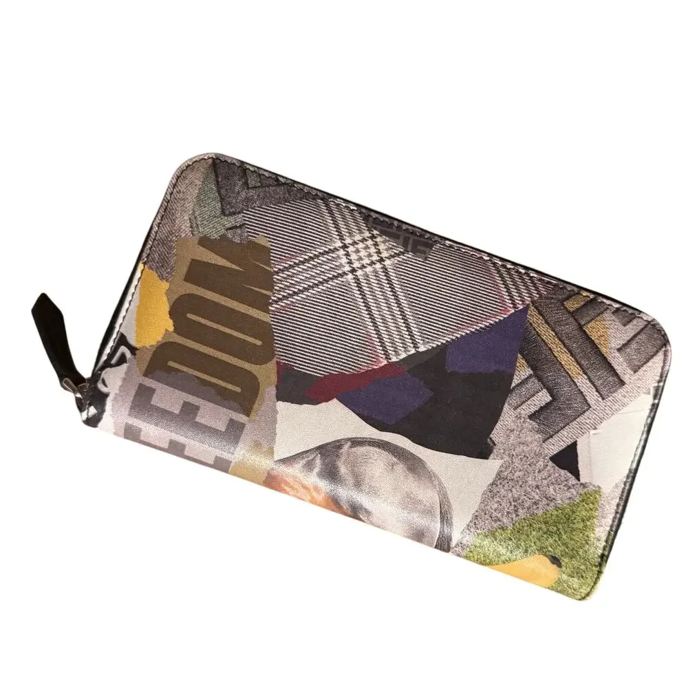 Auth. Fendi Limited Edition Collage Freedom Long Zip Wallet Rare - Picture 2 of 13